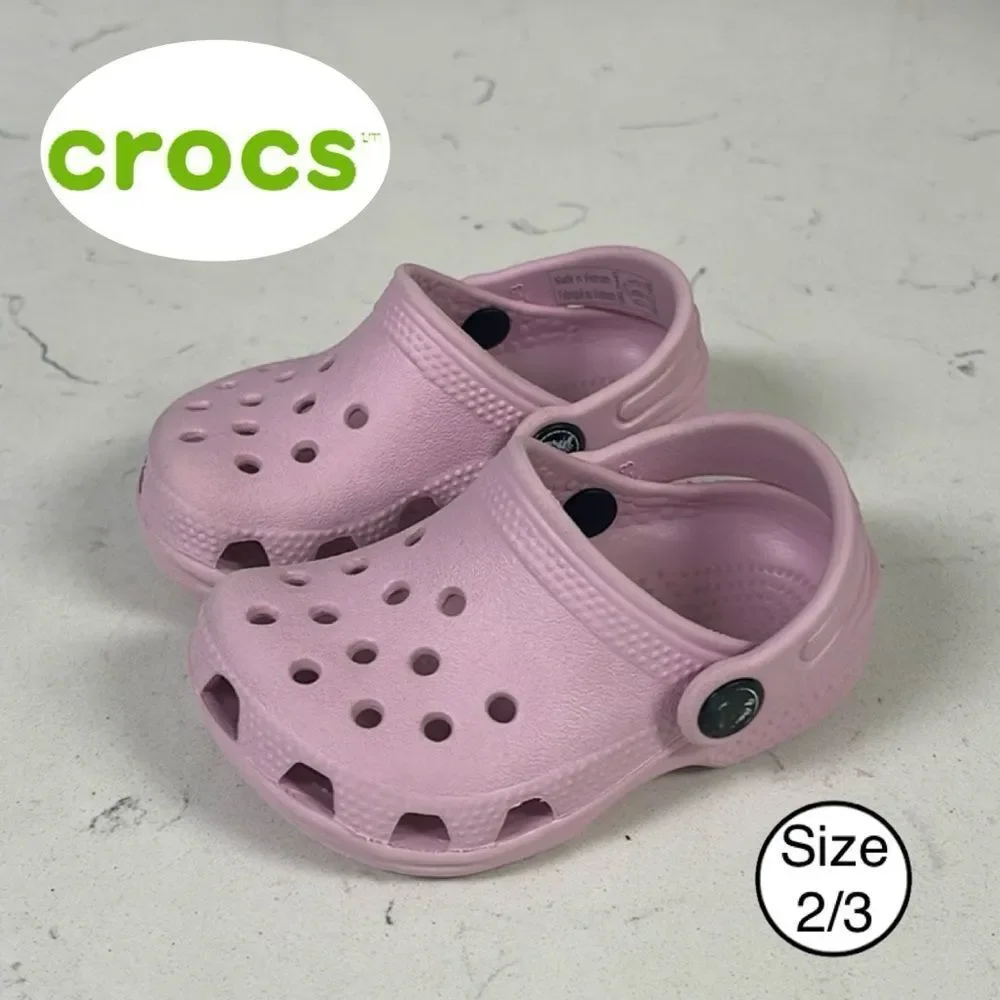 Toddler CROCS LITTLES™ CLOGS Size 2/3 Ballerina Pink